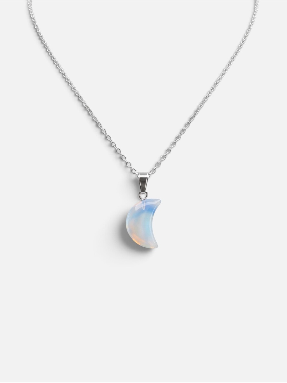 OPALITE MOON NECKLACE